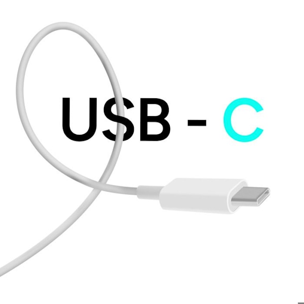 MagSafe-laddare för iPhone 15W med USB-C-kabel 1m Kompakt Bwoo Vit Vit