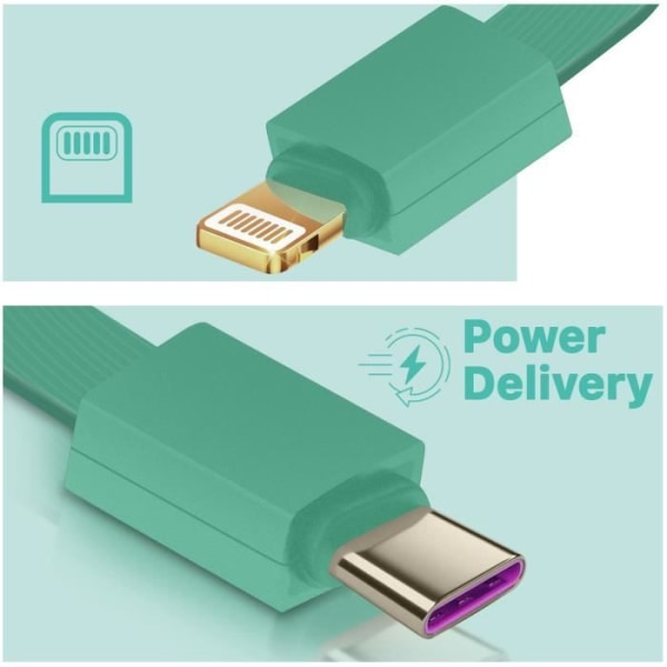 15000mAh reservbatteri Dubbla anslutningsmöjligheter USB C och Lightning LinQ Green