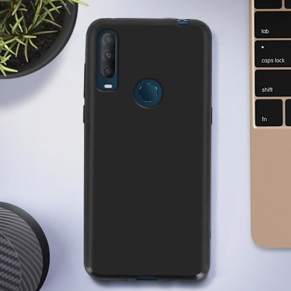 Suojakotelo - AVIZAR - Alcatel 1S 2020 / Altice S43 - Joustava geelisilikoni - Musta Svart