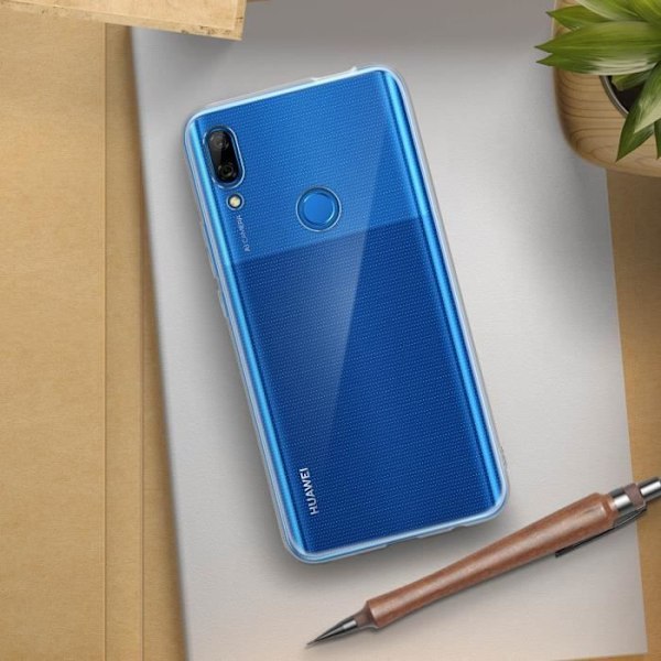 Huawei P Smart Z og Huawei Y9 Prime 2019 etui Silikone Ultratynd gennemsigtig hvid