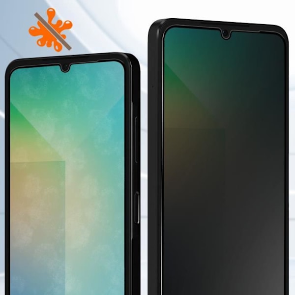 Hærdet Glas til Samsung Galaxy A26 Anti-spion Hårdhed 9H Sort Svart