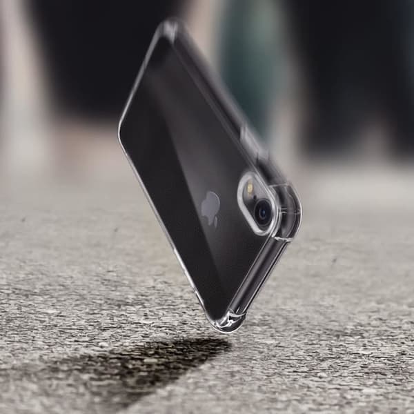Coque - Apple - iPhone XR - Flexibel - Stötsäker - Transparent Vit Klar vit