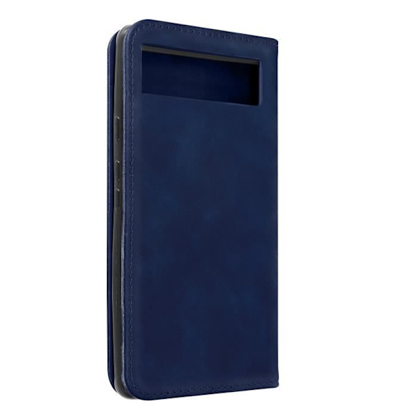 AVIZAR Wallet Cover til Google Pixel 6a - Blå - Hard Shell - Distressed Effect - Video Support funktion Blå