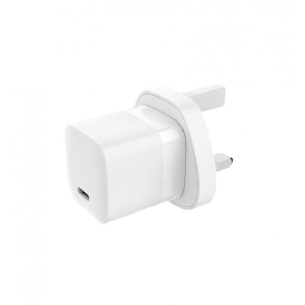 USB-C snabbladdare 30W 3A UK och Dubai Plug Jaym White hvid