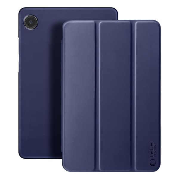 Klapskede til Galaxy Tab A11 med Multi-vinkel Støtte og Auto-Vågn Tech Protect Mørkeblå Blå