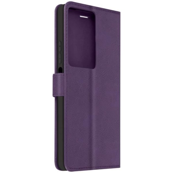 Kotelo Oppo A79 rannehihnalle Flip Wallet Stand Purple Lila