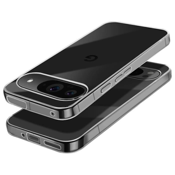 Fodral för Google Pixel 9 och Google Pixel 9 Pro Transparent - AVIZAR - Halvstyvt - Syntetiskt - Smidigt Transparent