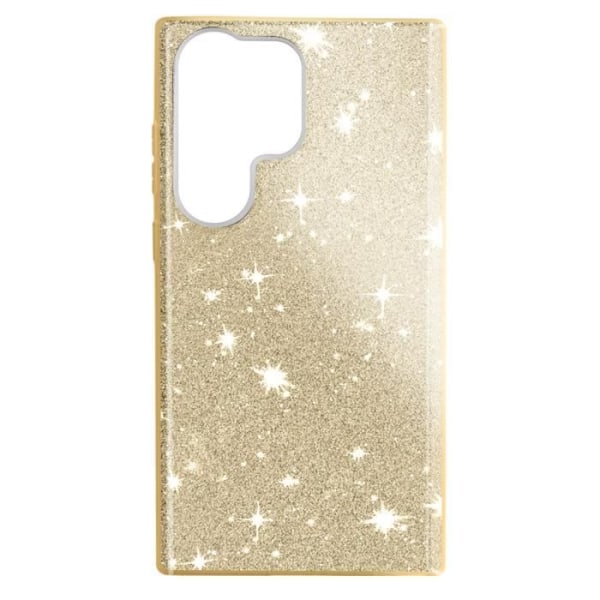 Glitter cover til Samsung Galaxy S23 Ultra Semi-rigid Spark Case guld