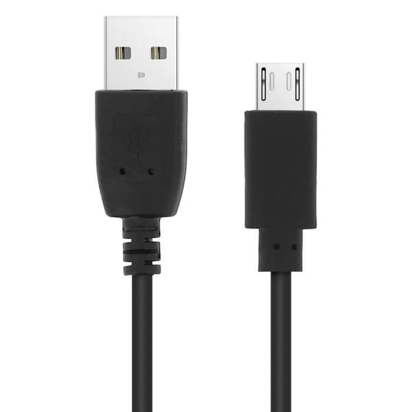 USB-kabel til Micro-USB - AVIZAR - Quick Charge 2.0 - 1,2m - Sort - Hurtig opladning Svart