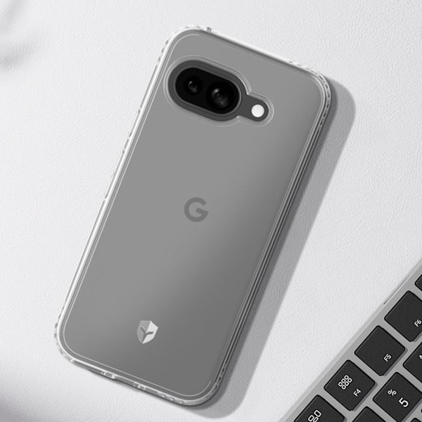 Coque til Google Pixel 9a Forstærket Stødabsorberende Anti-fald 3m Force Case Transparent Vit