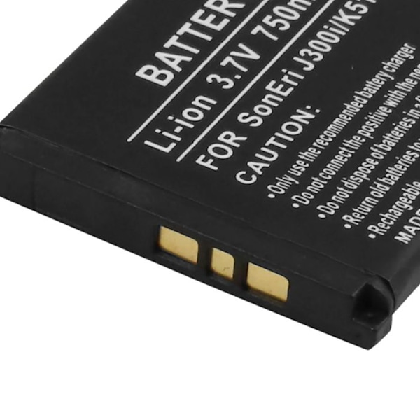 Batteri til Sony Ericsson J300i / K510i Li-ion 3,7V 750mAh