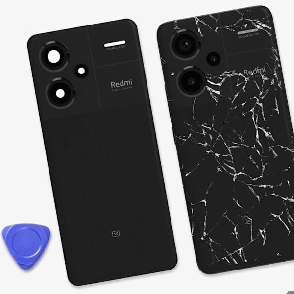 Bakre glas för Xiaomi Redmi Note 13 Pro Plus Original Service Pack Xiaomi Svart Svart