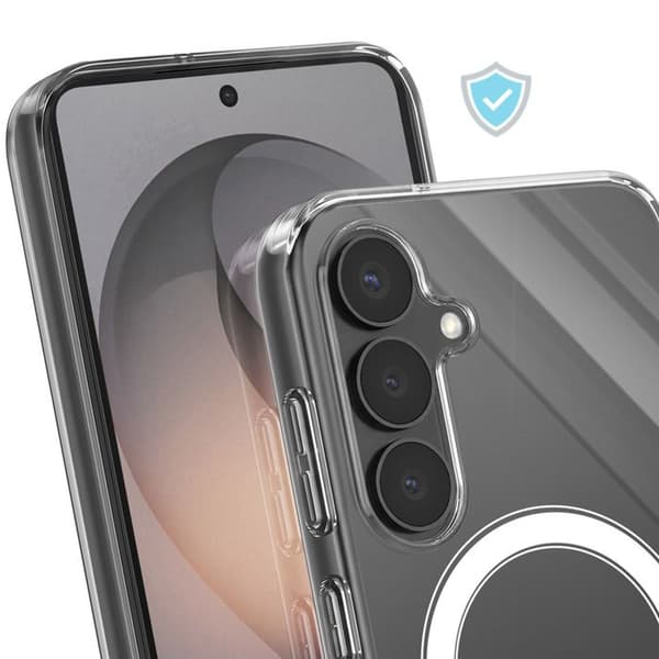 MagSafe-cover til Samsung Galaxy S26 Essential Design Bimateriale Zanaé Transparent Vit