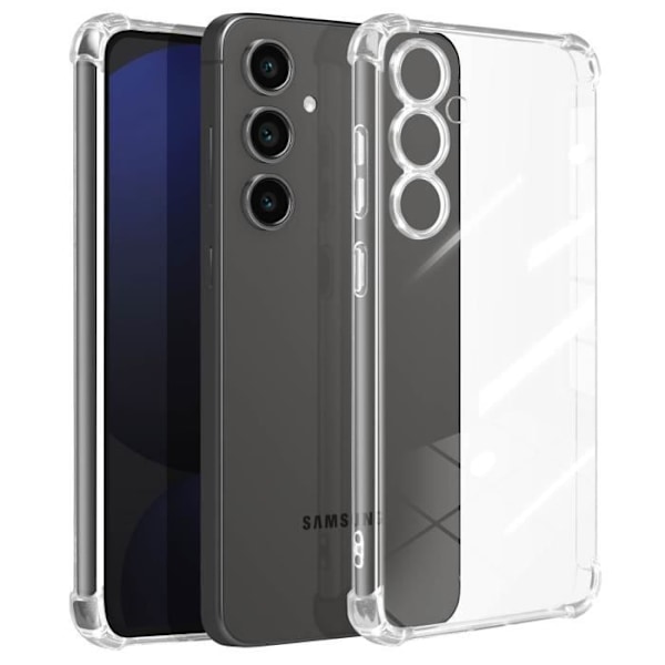Stötsäker Coque för Samsung Galaxy S24 FE Förstärkta Hörn Mayaxess Transparent Transparent