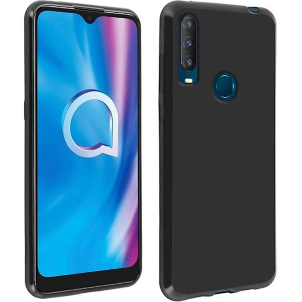 Suojakotelo - AVIZAR - Alcatel 1S 2020 / Altice S43 - Joustava geelisilikoni - Musta Svart
