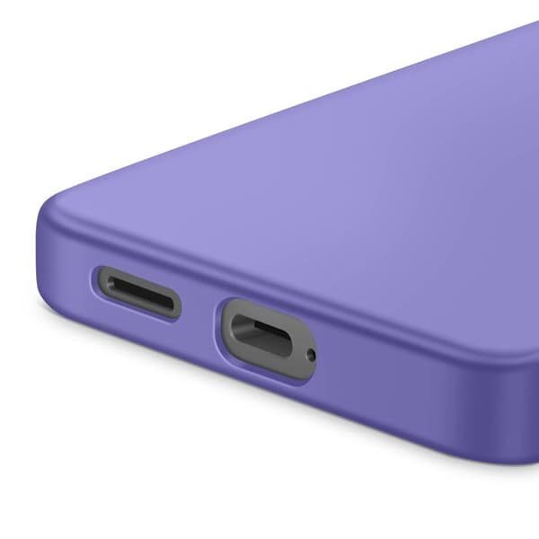 Coque för Galaxy S25 Edge Soft-Touch i Halvstyvt Lila Lila