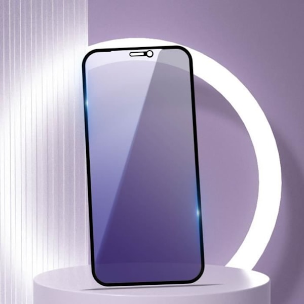 Skärmskydd - AVIZAR - iPhone 12 Mini - Härdat glas - Anti-blått ljus - Reptålig Svart
