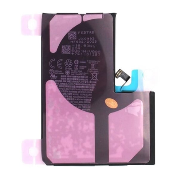Internt batteri för iPhone 14 Pro Max 4323mAh - AVIZAR - Lithium Ion - 3,7 V Svart
