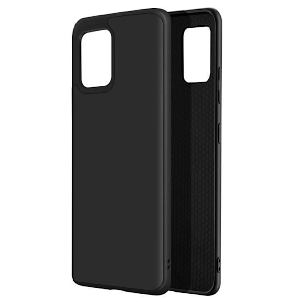 Samsung A42 5G Fodral Flexibelt stötsäkert Soft Touch SolidSuit Rhinoshield Svart Svart