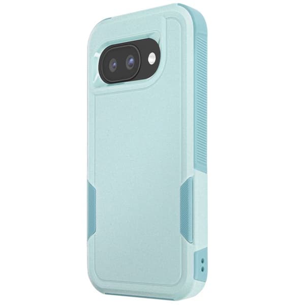 Stötsäker Skal - Google - Pixel 9a - Styv - Ljusgrön Silikon - Förstärkta Hörn Grön