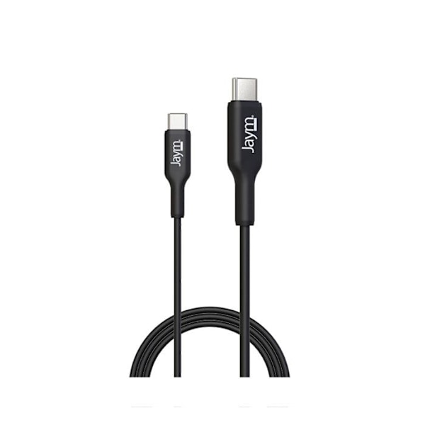 USB-C till USB-C PD 3.0 100W Laddning och Synkronisering 1m Jaym Svart Svart