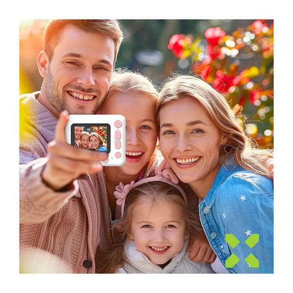 Kamera - AVIZAR - Instakid - 48 MP - Gul - Indbygget Printer Gul