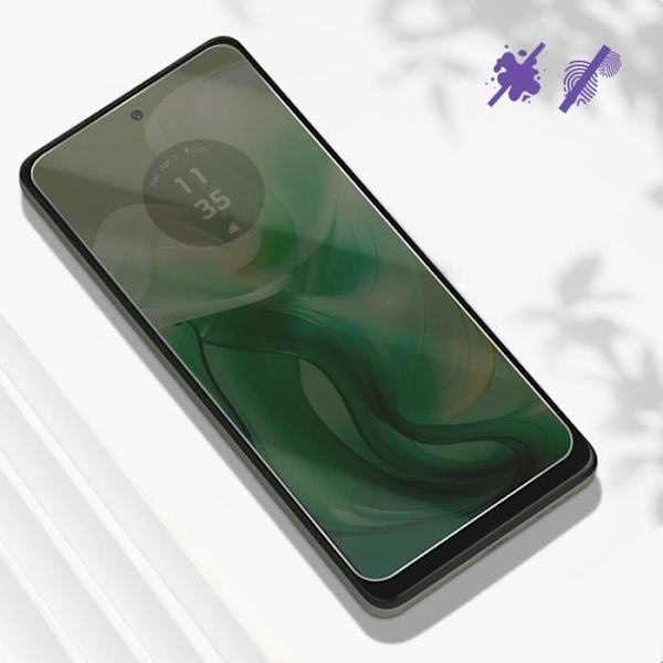 Härdat glas - AVIZAR - Motorola Moto G04 och G24 - 9H hårdhet - Anti-repa - Transparent Transparent