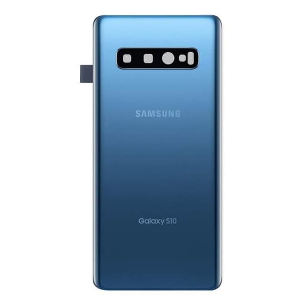 Batteri Cache - Samsung - Galaxy S10 - Original - Bakre snap-on - Blå Blå