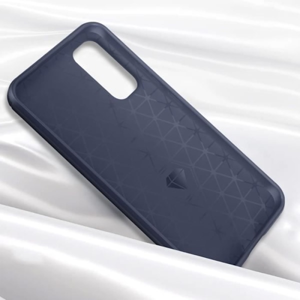 Fodral till Samsung Galaxy A34 5G - AVIZAR - Stel - Syntet - Blå - Borstad effekt - Halkfri Blå