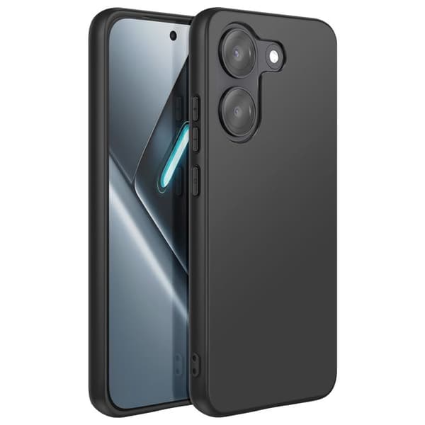 Cover til Xiaomi Poco X8 Pro Mat Finish i Blødt Silikone Sort Svart