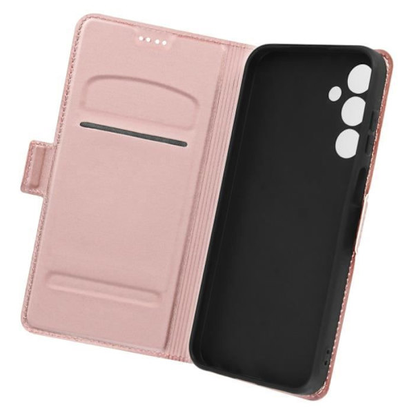 Fodral - AVIZAR - Samsung Galaxy A25 5G - Korthållare - Videostöd - Smal design Champagnerosa Rosa Champagne