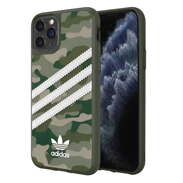Kotelo iPhone 11 Prolle Precise Cutouts 3 Stripes Camo Adidas Green