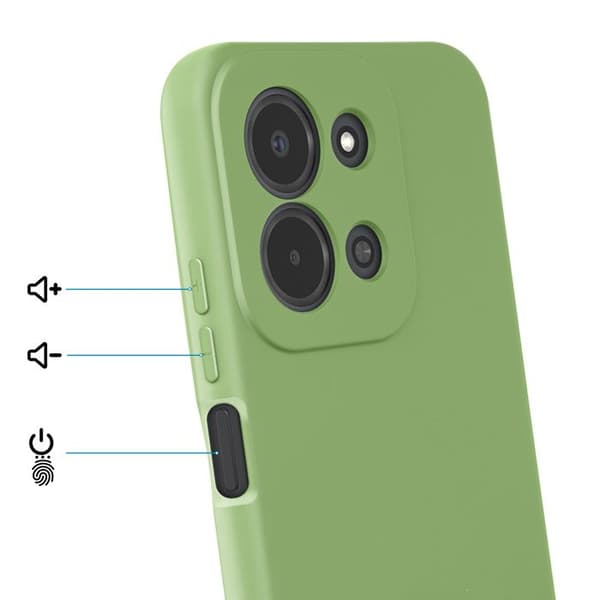 Silicone Soft-Touch Cover til Redmi 15C Fast Cover Serie Grøn Grön