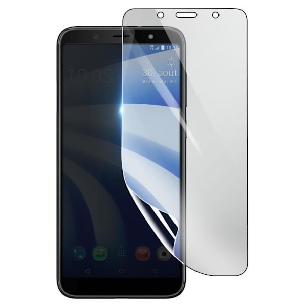 Näytönsuoja - 3MK - HTC U12 Life - Iskunkestävä Hydrogeeli - Läpinäkyvä - Naarmuuntumaton Transparent