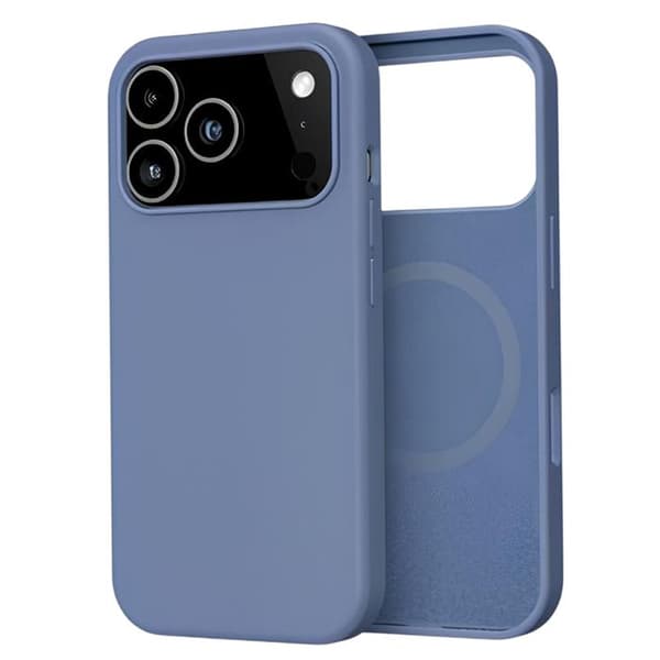 Siliconfodral för iPhone 17 Pro Kompatibel med MagSafe MW Blå Blå