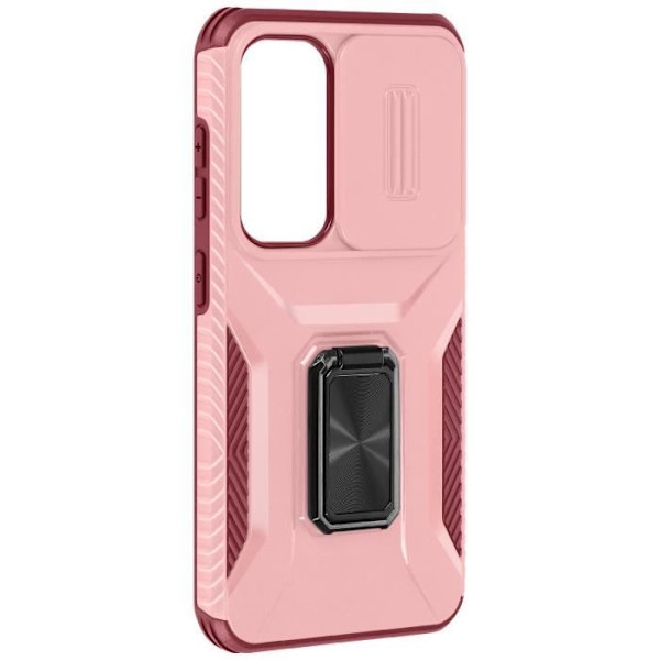 Taske til Samsung Galaxy S24 - AVIZAR - Ring Support Camera Cover - Fuchsia Rosa