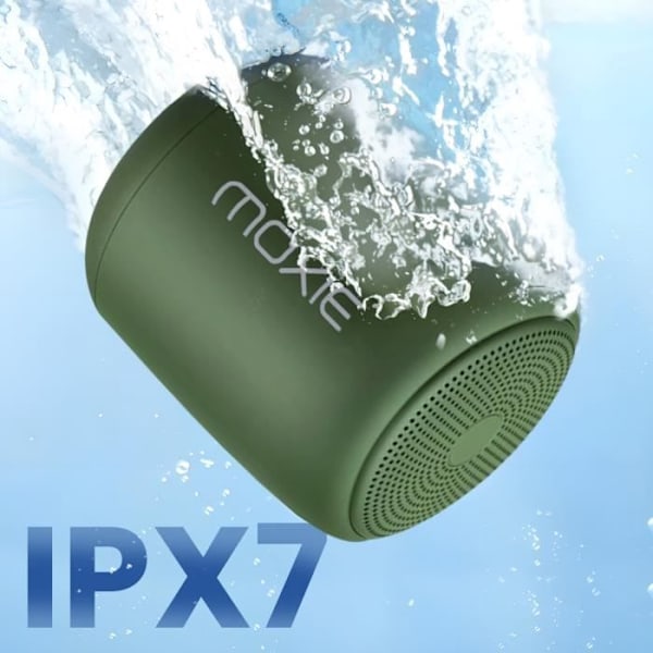 Bærbar Bluetooth-højttaler - MOXIE - Moxie Green - 12 timers batterilevetid - Vandtæt - 5W Grön