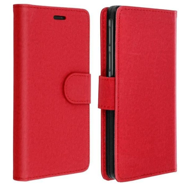 Smartphonefodral 5,3 till 5,8'' Plånboksfodral med glidande korthållare - Röd XXL