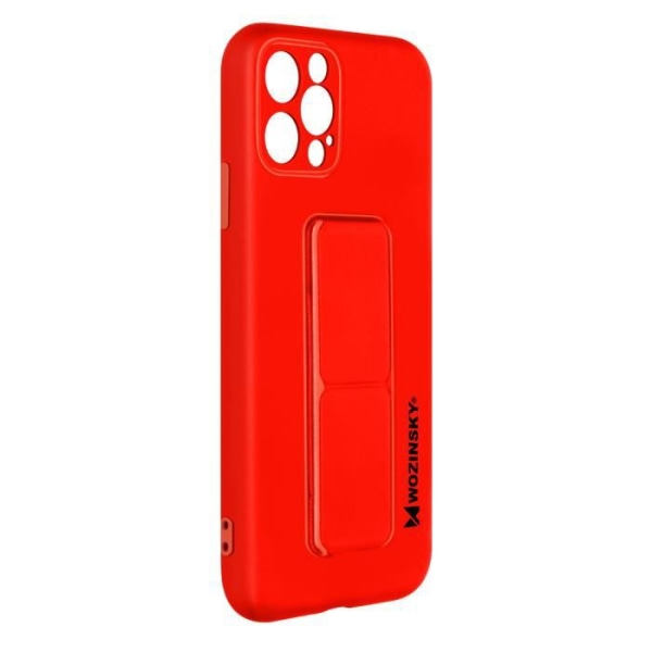 iPhone 12 Pro Max Cover Silikone Foldbar Magnetisk Støtte Wozinsky rød Rød