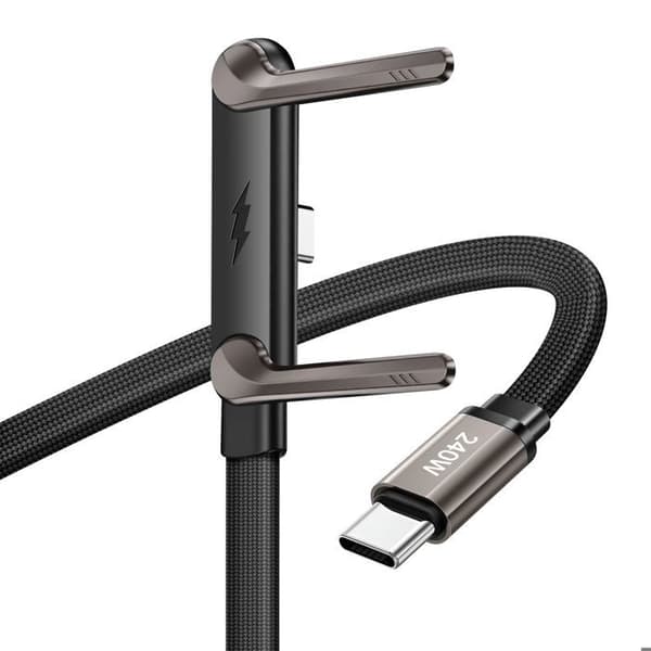 USB-C til USB-C Power Delivery 240W Bøjelig Design 1.5m Sort