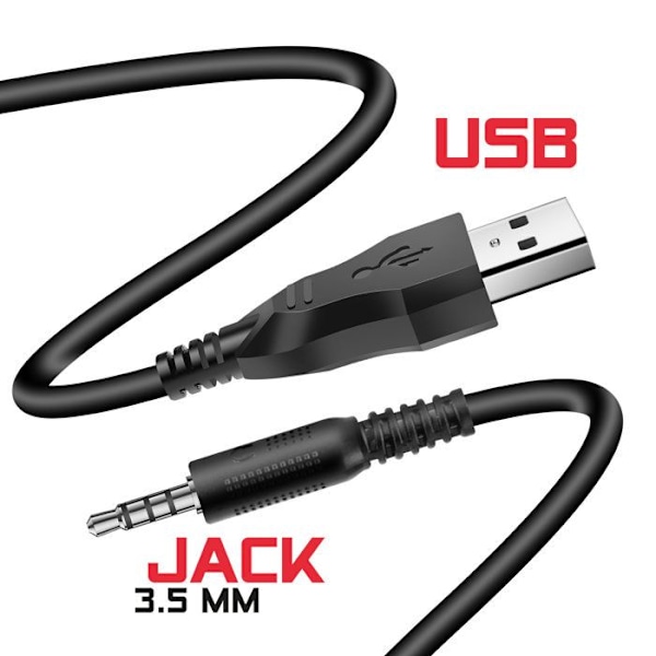 Gaming headset with 3.5mm jack, microphone, and RGB lights, 2.1m cable, Swissten, Black Svart