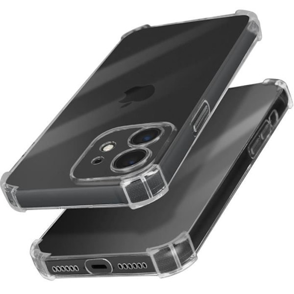 Kotelo iPhone 11:lle - AVIZAR - Läpinäkyvä - Vahvistetut kulmat - Iskunkestävä Transparent