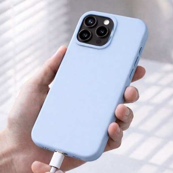 "Coque til iPhone 15 Pro Model SolidX Stødabsorberende Trådløs Opladning Kompatibel Rhinoshield Mørkeblå" Mörkblå