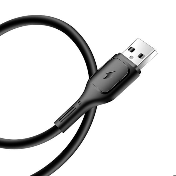 Cabel 3-i-1 USB-C, Micro USB och Lightning USB Kontakt Längd 1m wiwu Svart