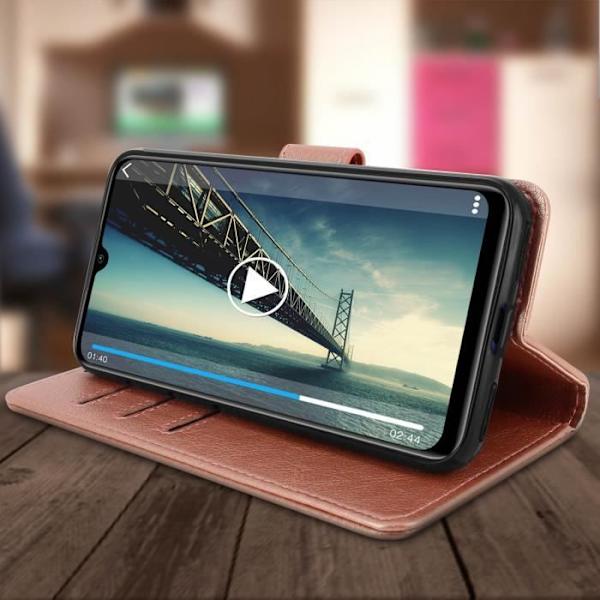 Etui - AVIZAR - Xiaomi Mi A3 - Heltäckande Fodral - Kortfack - Videostöd Funktion - Roséguld Champagne rosa
