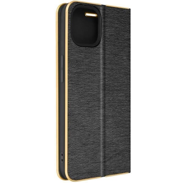 iPhone 14 Fodral Korthållare Svart - Guld Fodral