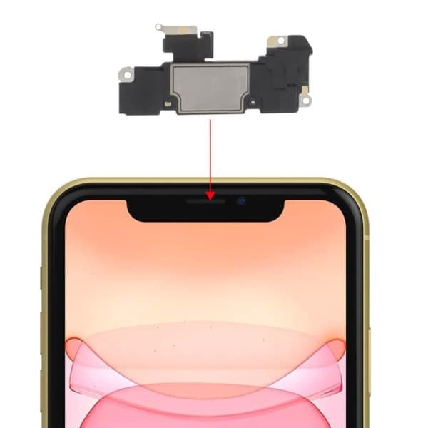 Intern højttaler til iPhone 11 erstatningsørestykke sort