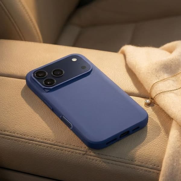 Skyddsfodral för iPhone 17 Pro Modell SolidX Stötsäker 3.5 m certifierad MIL-STD 810G Rhinoshield Mörkblå Mörkblå