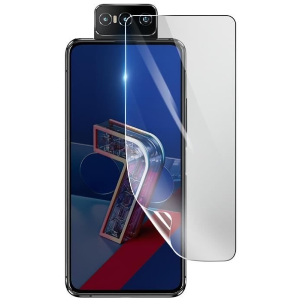 Näytönsuoja - 3MK - Asus Zenfone 7 ZS670KS - Iskunkestävä Hydrogeeli - Naarmuuntumaton - Läpinäkyvä Transparent