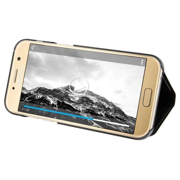 Samsung S View Stående Cover A5 2017 - Sort Sort